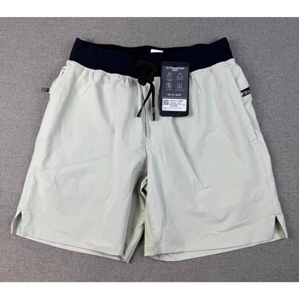 Fabletics Men’s 7” Franchise Lined Shorts Mineral Gray Size XS NWT